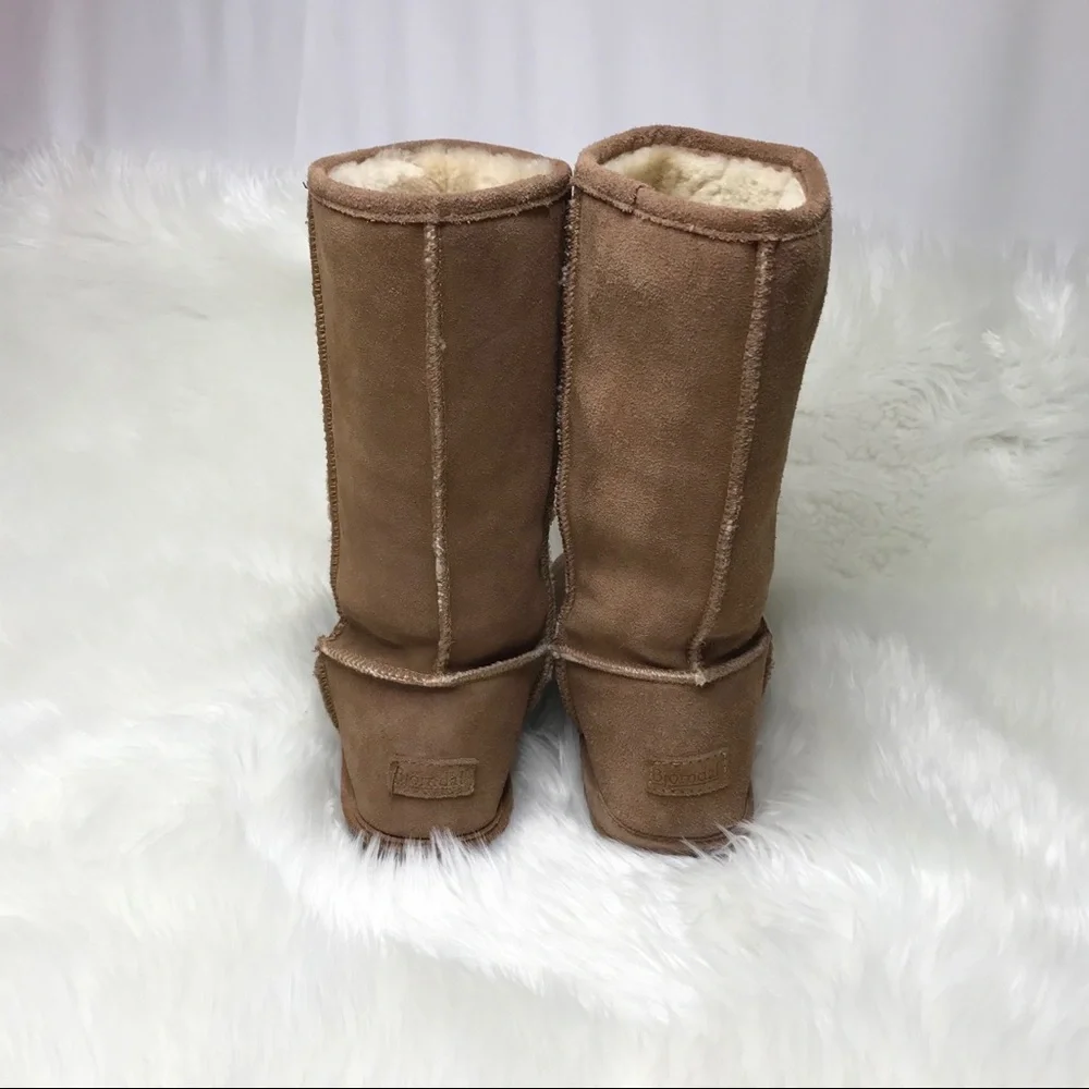 Bjorndal Tan Suede Leather Boots-GUC-Sz 8 - Picture 2 of 9